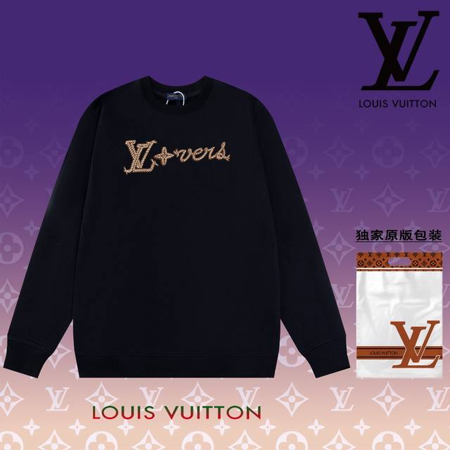 顶级版本 官网品质 路易威登 Louis Vuitton 现货秒发 2024秋冬新款毛圈卫衣 搭配重工高端数码3D个性logo印花工艺，设计独特，做工细致完美高