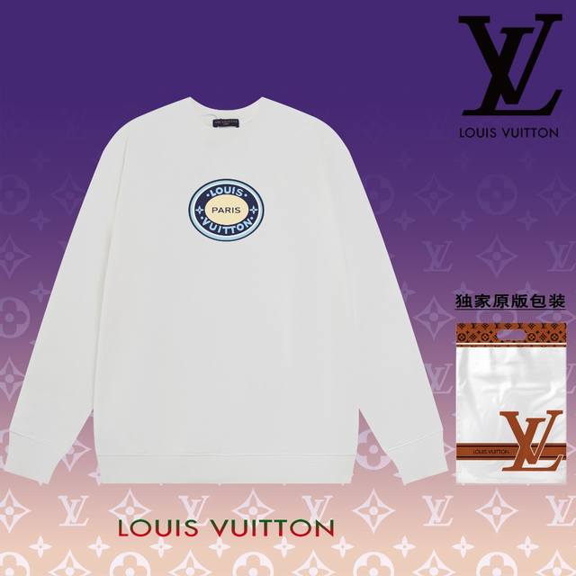 顶级版本 官网品质 路易威登 Louis Vuitton 现货秒发 2024秋冬新款毛圈卫衣 搭配重工高端数码3D个性logo印花工艺，设计独特，做工细致完美高