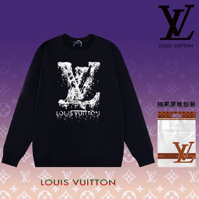 顶级版本 官网品质 路易威登 Louis Vuitton 现货秒发 2024秋冬新款毛圈卫衣 搭配重工高端数码3D个性logo印花工艺，设计独特，做工细致完美高