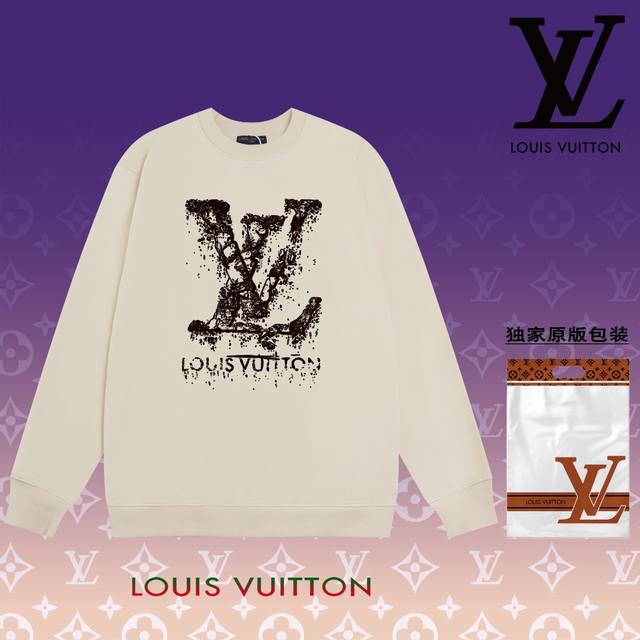 顶级版本 官网品质 路易威登 Louis Vuitton 现货秒发 2024秋冬新款毛圈卫衣 搭配重工高端数码3D个性logo印花工艺，设计独特，做工细致完美高