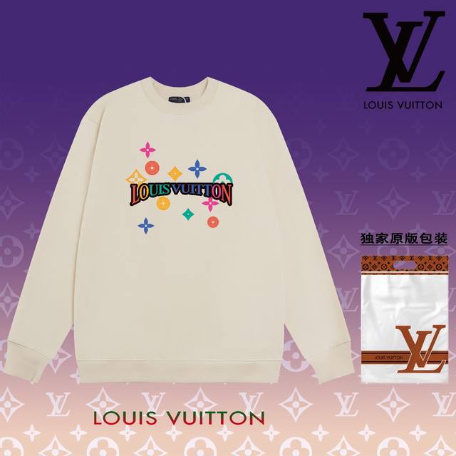 顶级版本 官网品质 路易威登 Louis Vuitton 现货秒发 2024秋冬新款毛圈卫衣 搭配重工高端数码3D个性logo印花工艺，设计独特，做工细致完美高