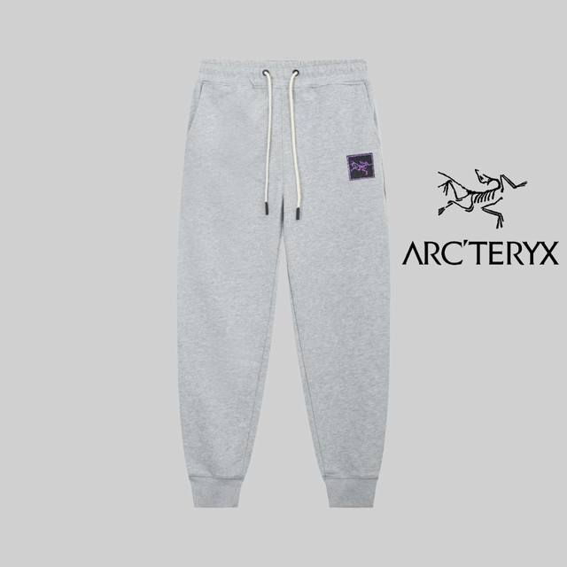 顶级版本，区别通货 Arcteryx 始祖鸟24Ss 秋冬季秀款 修身线条徽标刺绣简约logo运动裤 360G克重 兼容所有身材 腰部松紧带黑白抽绳设计 定制抽