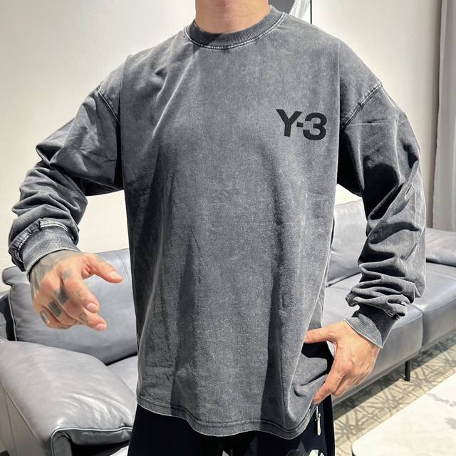 Y-3* 顶级版本 2024秋冬新品长袖 火爆上市啦 定制顶级优选洗水棉面料 上身舒适度高 专柜同款装饰 轻奢内敛低调奢华 内搭外穿轻松驾驭不挑人 裁剪精细完美