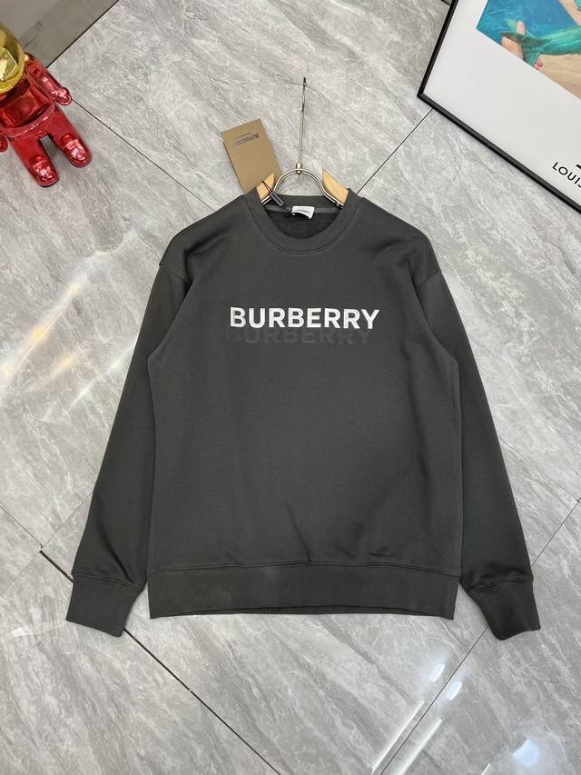 Burberry 巴宝莉 2025秋冬新品 三标齐全 重配立体滴胶工艺 380G情侣款圆领纯棉卫衣 好货不用过多介绍 看细节 专柜码数 M-Xxxl 175 1