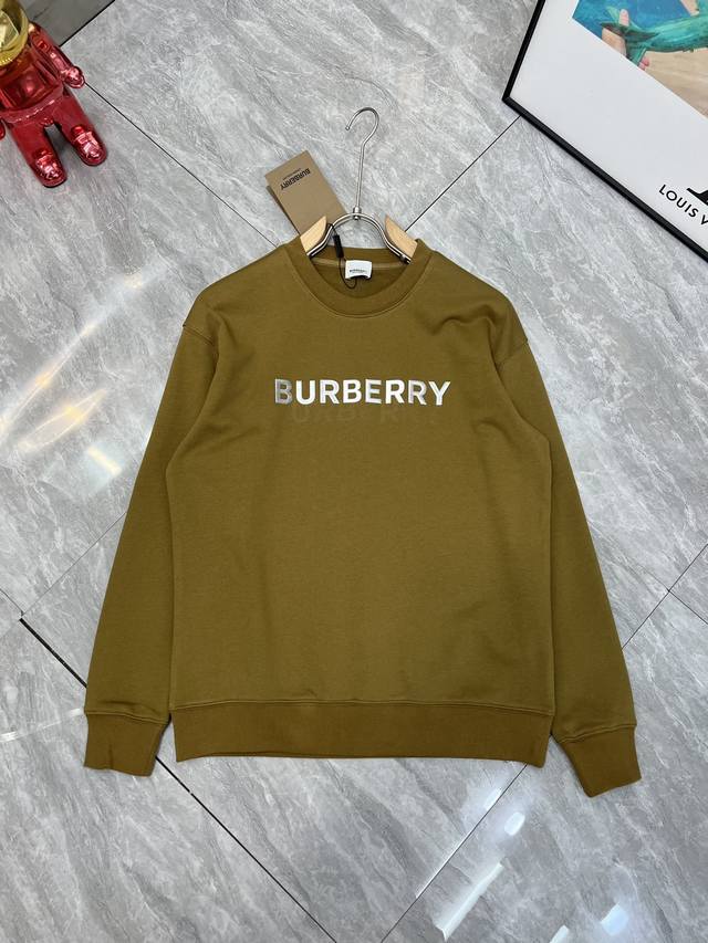 Burberry 巴宝莉 2025秋冬新品 三标齐全 重配立体滴胶工艺 380G情侣款圆领纯棉卫衣 好货不用过多介绍 看细节 专柜码数 M-Xxxl 175 1