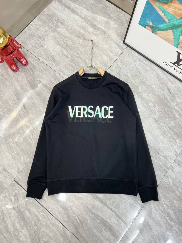 Versace 范思哲 2025秋冬新品 三标齐全 胸前立体炫彩工艺 380G情侣款圆领纯棉卫衣 好货不用过多介绍 看细节 专柜码数 M-Xxxl 175 14