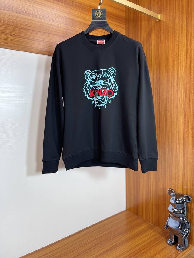 Kenzo 2025秋冬新品 三标齐全 胸前立体植绒工艺 380G情侣款圆领纯棉卫衣 好货不用过多介绍 看细节 专柜码数 M-Xxxl 175 140建议l