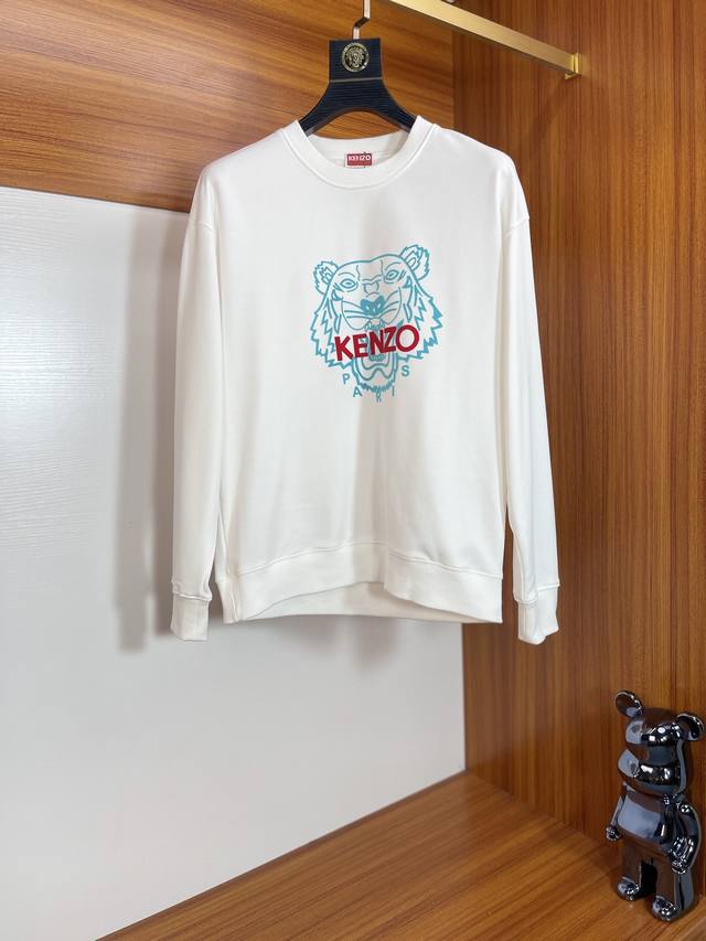 Kenzo 2025秋冬新品 三标齐全 胸前立体植绒工艺 380G情侣款圆领纯棉卫衣 好货不用过多介绍 看细节 专柜码数 M-Xxxl 175 140建议l