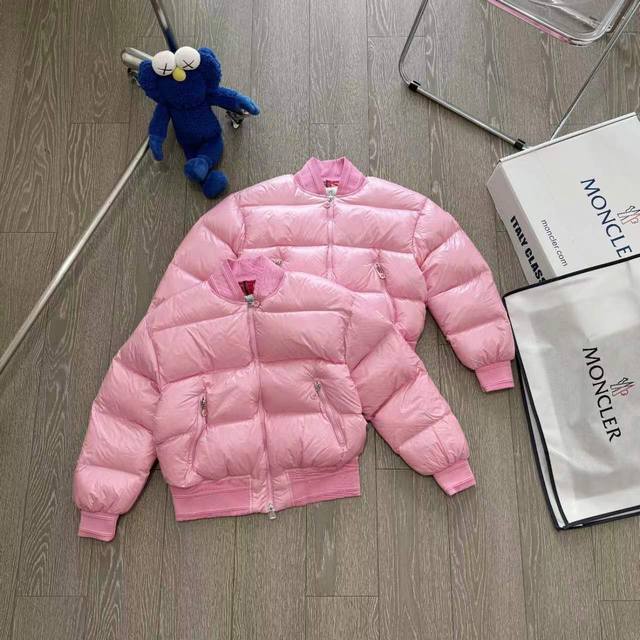 顶级复刻 Moncler 蒙口蔡依林同款女士短款立领棒球 羽绒服飞行员短款外套 Merlat 标配专柜同款帆布手提袋 退货遗失默认-95 100可配礼盒 蒙口m