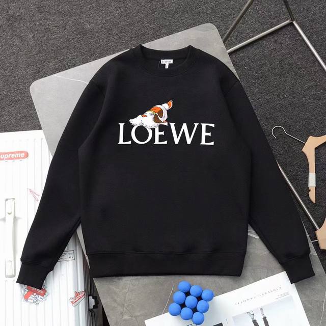 Loewe 罗意威印花圆领毛圈卫衣 1:1对版面料420克毛圈高克重百分百纯棉 提前做过预缩水1×1双纱洗一辈子都不会变形的 男女同款 官网细节 宫崎骏系列卡通