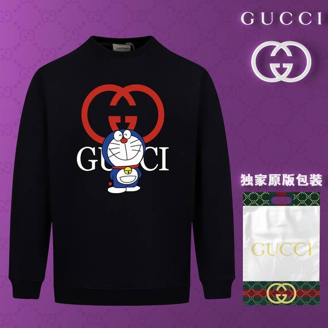 顶级版本 官网品质 配送独家图片原版包装 古驰 Gucci 现货秒发 2024秋冬新款毛圈卫衣 搭配重工高端数码3D个性logo印花工艺，设计独特，做工细致完美