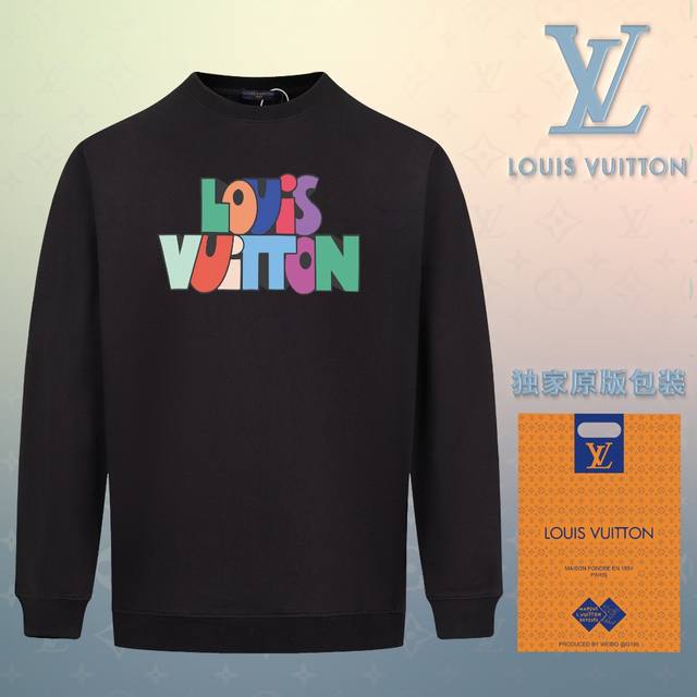 顶级版本 官网品质 配送独家图片原版包装 路易威登 Louis Vuitton 现货秒发 2024秋冬新款毛圈卫衣 搭配重工高端数码3D个性logo印花工艺，设