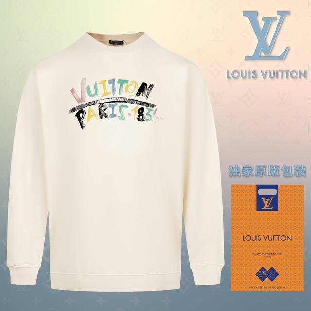 顶级版本 官网品质 配送独家图片原版包装 路易威登 Louis Vuitton 现货秒发 2024秋冬新款毛圈卫衣 搭配重工高端数码3D个性logo印花工艺，设