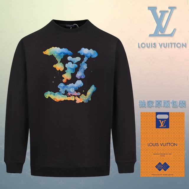 顶级版本 官网品质 配送独家图片原版包装 路易威登 Louis Vuitton 现货秒发 2024秋冬新款毛圈卫衣 搭配重工高端数码3D个性logo印花工艺，设