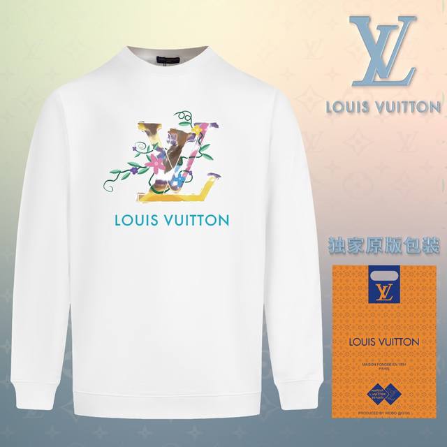 顶级版本 官网品质 配送独家图片原版包装 路易威登 Louis Vuitton 现货秒发 2024秋冬新款毛圈卫衣 搭配重工高端数码3D个性logo印花工艺，设