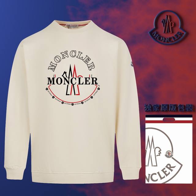 顶级版本 官网品质 配送独家图片原版包装 蒙口 Moncler 现货秒发 2024秋冬新款毛圈卫衣 搭配重工高端数码3D个性logo印花工艺，设计独特，做工细致