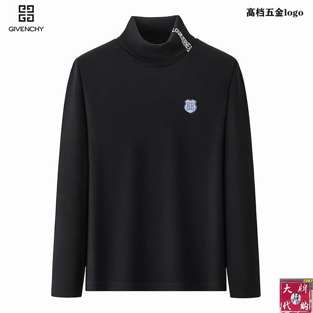 Givenchy 纪梵希 秋季新品长袖打底衫 帅气时尚，简约百搭款。面料棉 不仅挺括，保持潮流的廓形，又穿着舒适，纱织更细腻，码数:：M-4Xl 最大200斤