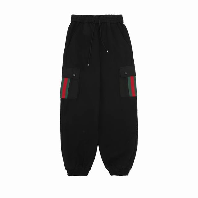 Gucci 古驰 侧边织带口袋工装长裤 Size：Xs-L