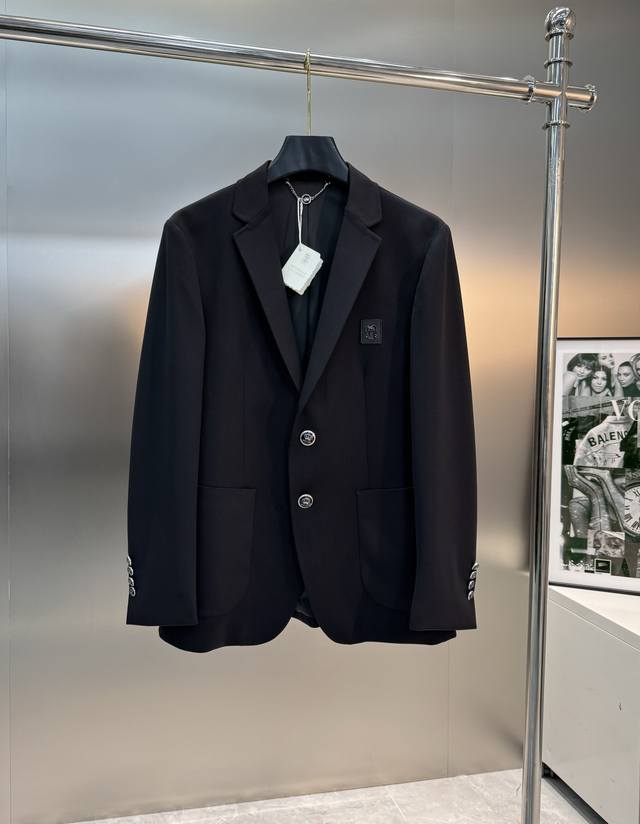 Brunello Cucinelli*布鲁内诺 库奇内利*24S新款西服外套外贸公司订单！基础款推荐！简单高级.精致品牌原版订制皮牌.进口原版千鸟格面料，笔挺垂