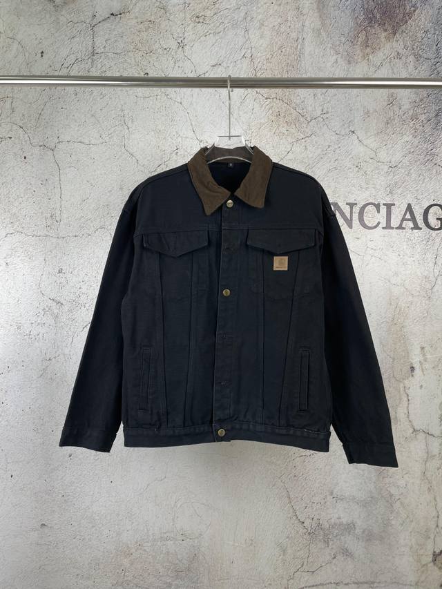 原版 款号：Kh021 上新 Carhartt Wip｜卡哈特 复古做旧重磅水洗底特律多口袋日系夹克牛仔外套- 成衣水洗做旧处理，懂得大哥已经下手了！上身很帅，