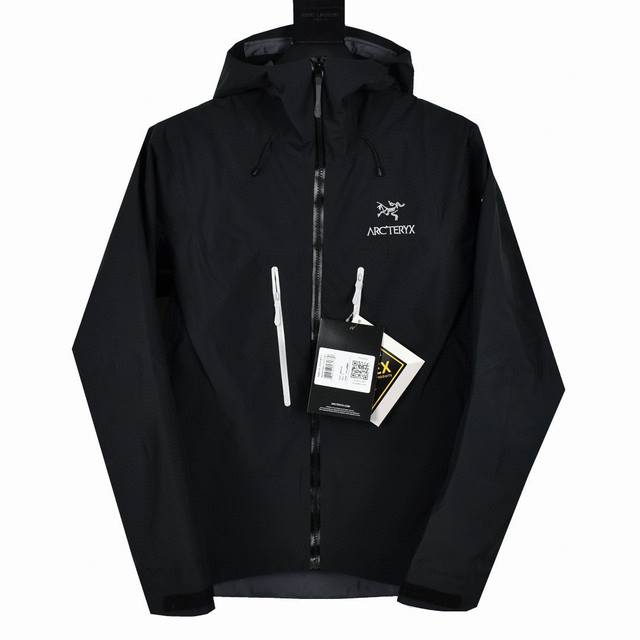 顶级版本 Arc Teryx Alpha Sv Ar 24K Jacket-Men'S始祖鸟第六代阿尔法 Gtx 黑虎鲸 户外防水硬壳向导级冲锋衣机能风拉链夹克