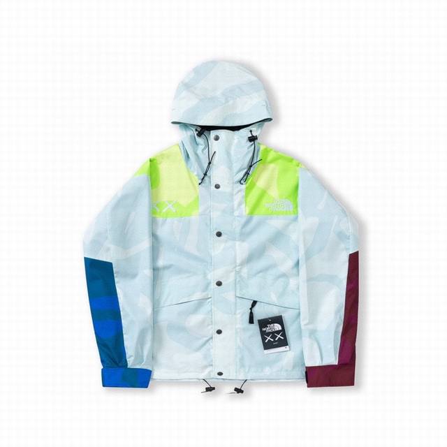 特价 M1 The North Face 22Ss北面联名xx Kaws系列硬壳夹克男女同款户外三合一冲锋衣外套 原版平台购入1:1操作， 重磅实操，自行区别市