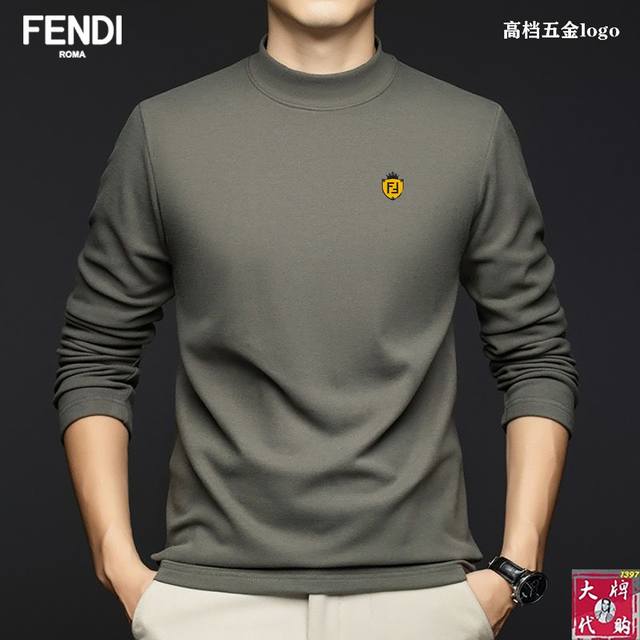 Fendi 芬迪 新款 高端高领长袖来袭 代购原单牛货 经典百搭 旅游必备品，品味首选 原单货 支持任何形式验货 真正的代工厂出品尾单 送人自己穿都非常显档次