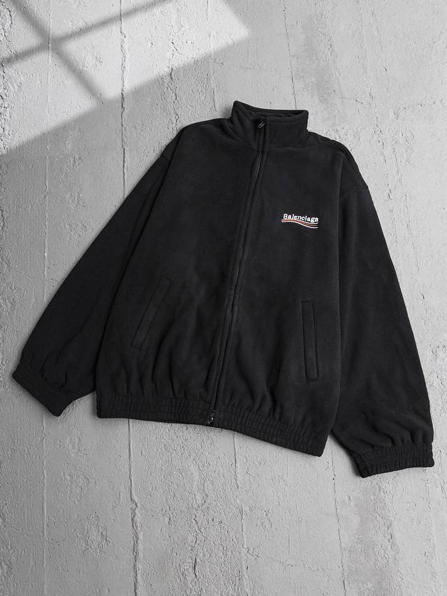 最高版本 Balenciaga 巴黎世家 Blcg 24Fw 海浪可乐刺绣摇粒绒棉服套装 正确版本 定制晴纶涤纶摇粒绒面料 超高克重 保暖舒适 内里采用高克重纯