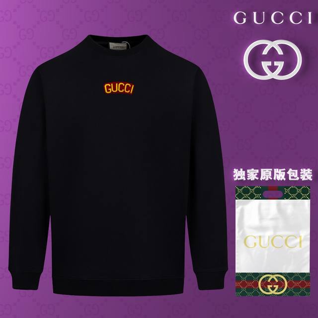 顶级版本 官网品质 配送独家图片原版包装 古驰 Gucci 现货秒发 2024秋冬新款毛圈卫衣 搭配重工高端刺绣胸前精致logo定标工艺，设计独特，做工细致完美