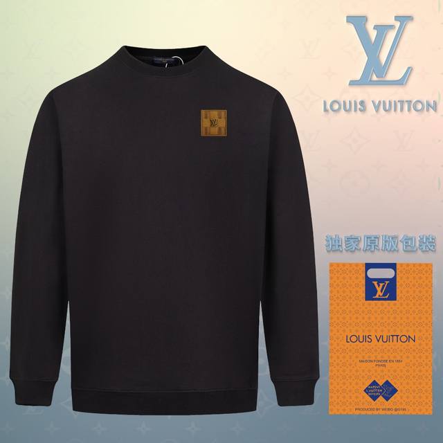 顶级版本 官网品质 配送独家图片原版包装 路易威登 Louis Vuitton 现货秒发 2024秋冬新款毛圈卫衣 搭配重工高端精致翻毛皮五金个性logo定标工