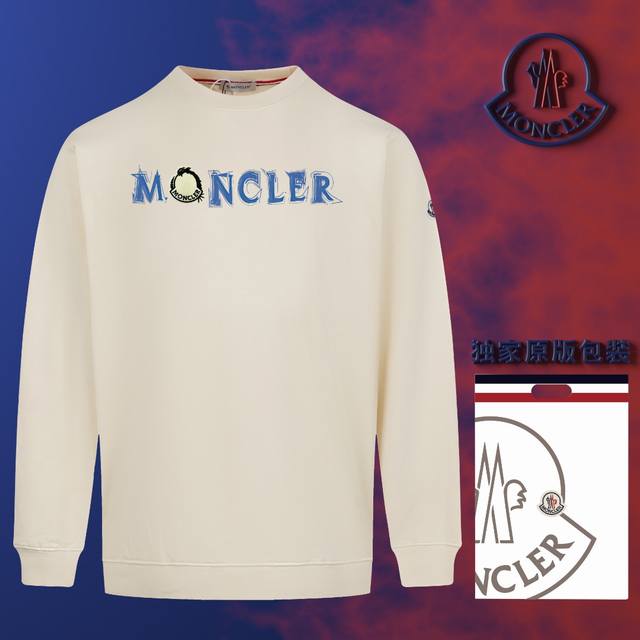 顶级版本 官网品质 配送独家图片原版包装 蒙口 Moncler 现货秒发 2024秋冬新款毛圈卫衣 搭配重工高端立体刺绣精致，印花logo，定标工艺，设计独特，