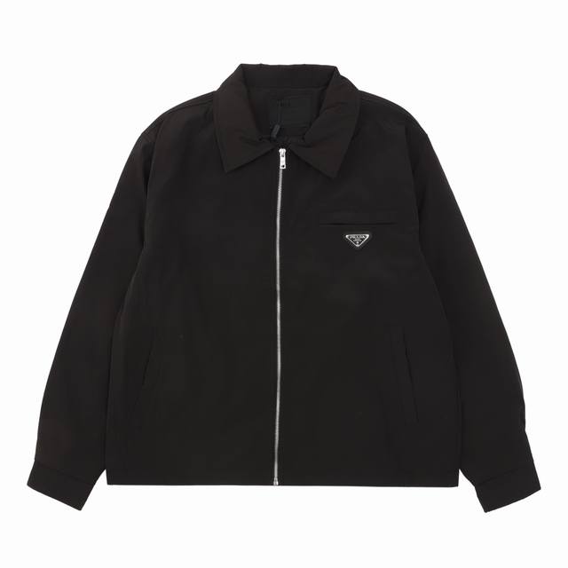 Prada 普拉达 经典口袋三角徽标拉链外套 Size：Xs-L