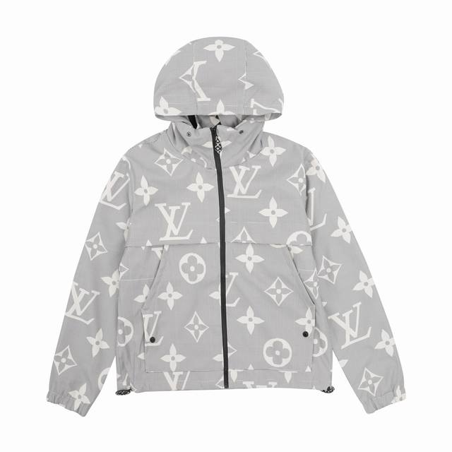 Louisvuitton 路易威登 老花满印风衣拉链外套 Size：Xs-L